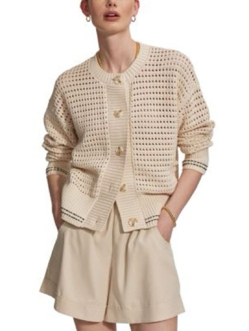 Varley Kris Relaxed Fit Cardigan Size Large